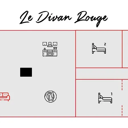Apartment Le Divan Rouge Apartement, Next Atomium & Expo *